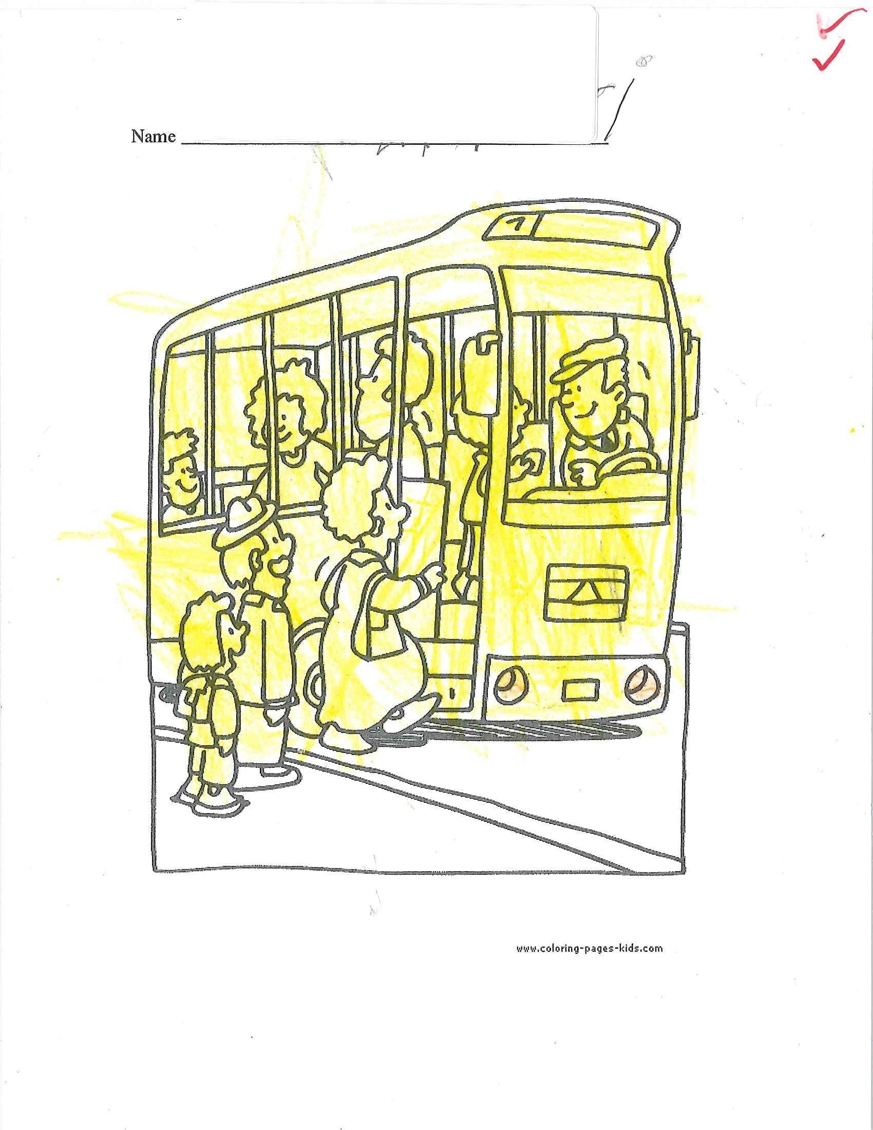 Yellow coloring book page in green