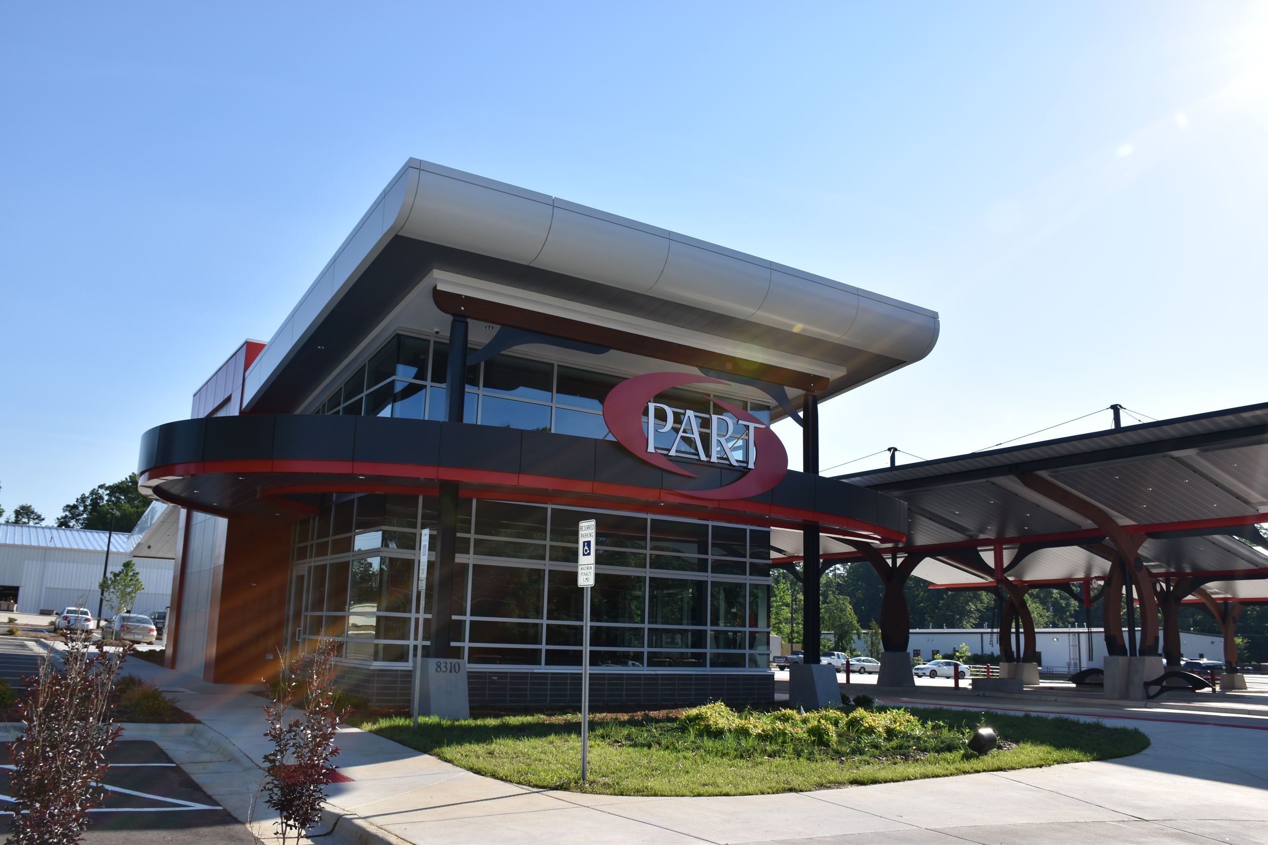 Front of Coble Transportation Facility